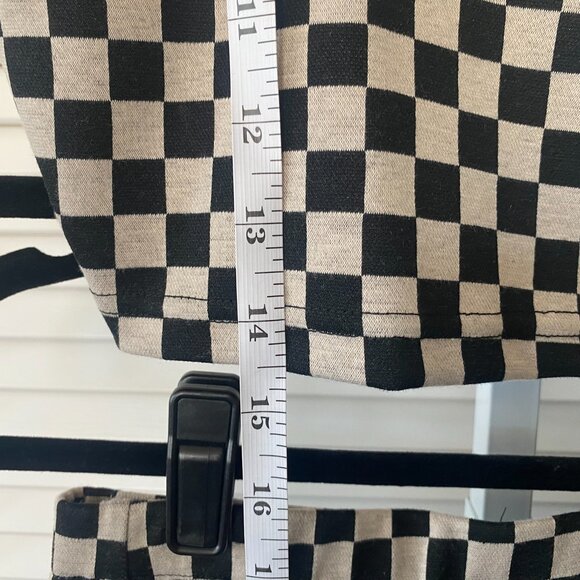 LALA ORIGINAL: Looking Good Print Top + Skirt Set in Checkerboard, Size S - Picture 5 of 16